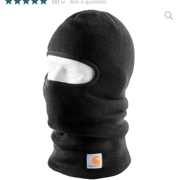 Carhartt Knit Insulated Face Mask O/S Black - Picture 1 of 5